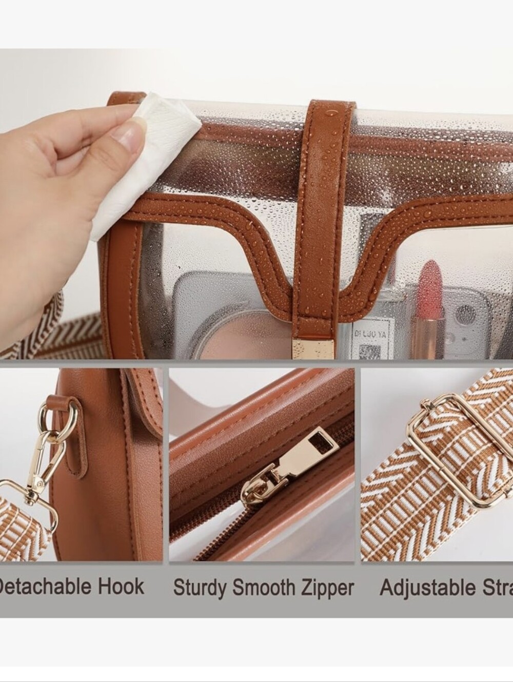 Clear Crossbody Stadium-Approved Bag - Picture 7 of 7